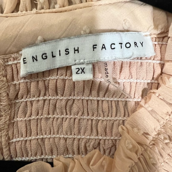 English Factory peasant blouse size 2x - Picture 3 of 6